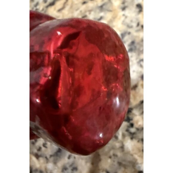 Vintage Ruby Red Mercury Glass Santa 5” Beautiful Santa Claus Figure - Picture 8 of 8